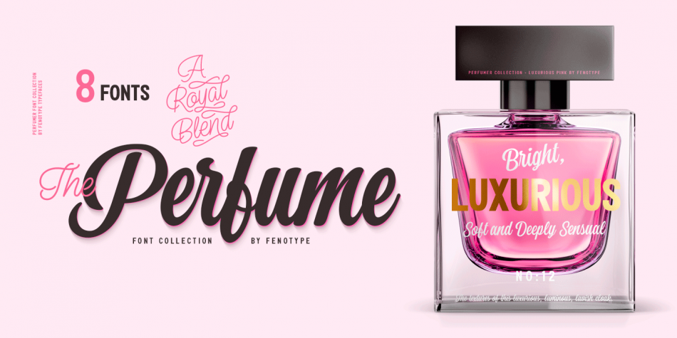 Ejemplo de fuente Perfume Sans 2 Medium